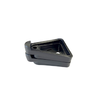 Plastic Plant Pot Feet, 12-pk, Black Front_Elevated