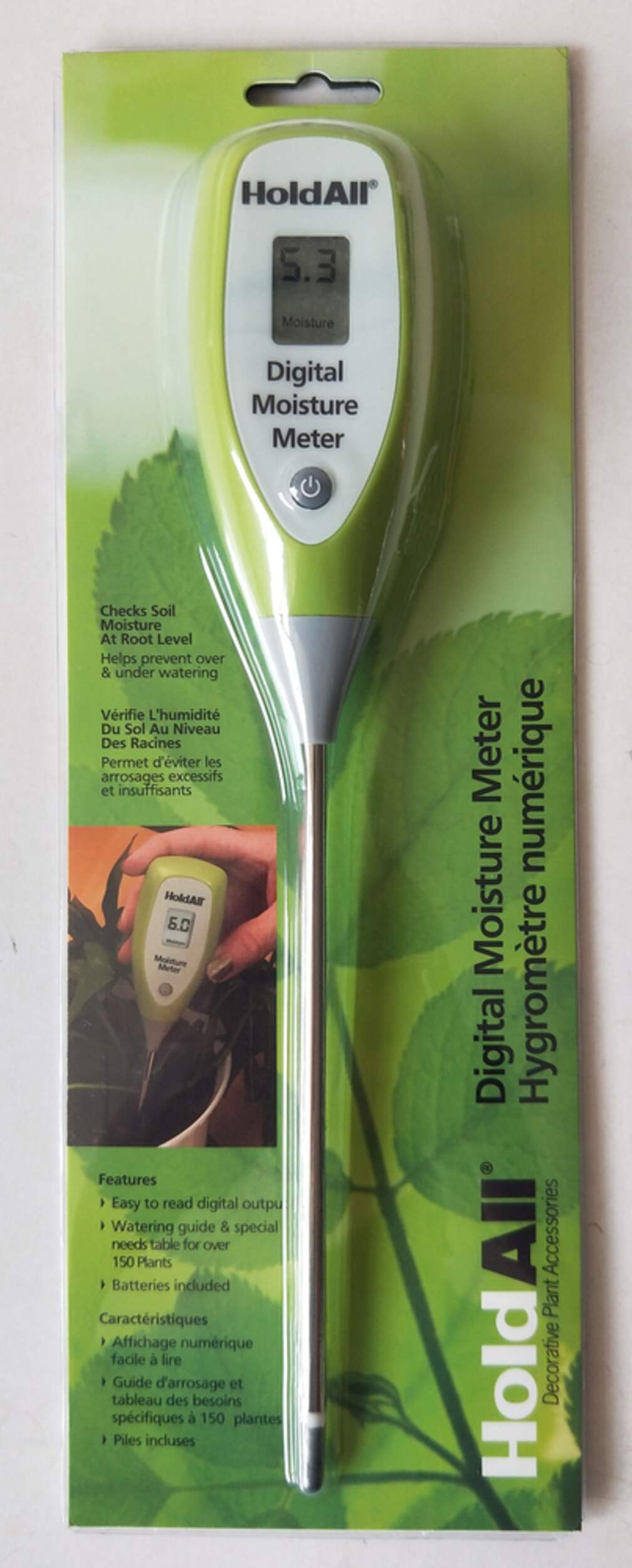 Panacea Digital Moisture Plant Meter, Battery Included Front_Flat