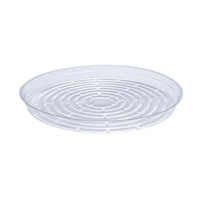 Soucoupe ronde en plastique pour plante, tailles variées, transparent