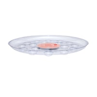 Carpet Saver Round Plastic Plant Saucer, Assorted Sizes, Clear