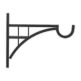 Crochet/support pour jardinière suspendue champêtre moderne Panacea, 12 po, noir Front_Elevated