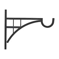 Panacea Modern Farmhouse Steel Plant Hook/Bracket For Hanging Basket Planters, 12-in, Black