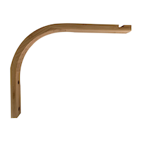 Panacea Wall Bamboo Wood Plant Hook/Bracket, 12-in, Tan