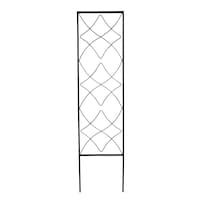 Panacea Stained Glass Metal Trellis, 48-in, Black Front_Flat