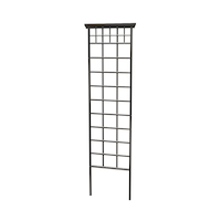 Panacea Mission Metal Trellis, UV Resistant, 78-in, Black Front_Elevated