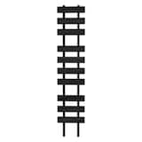 Treillis à pot contemporain en bois Panacea, résistant aux rayons UV, 47&nbsp;po, noir Front_Flat