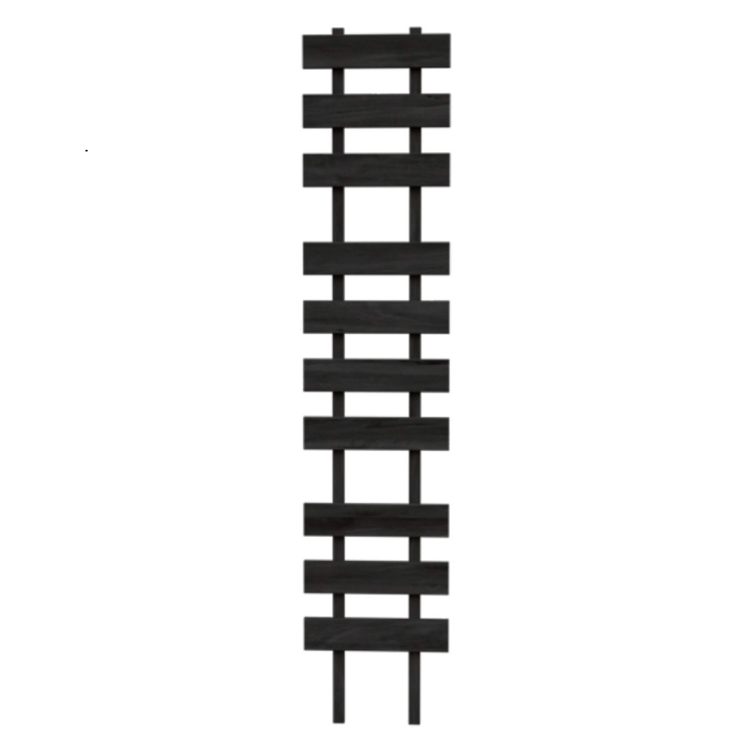 Panacea Contemporary Ladder Wood Pot Treillis, UV Resistant, 47-in, Black Front_Flat