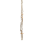 Support pour plante en coton tissé perlé Primitive Planters, blanc cassé 42 po Front_Flat