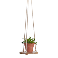 Support rond en bois Primitive Planters, tailles variées
