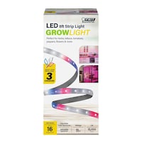 Feit Electric LED 11-Watt Grow Light Strip, 8-ft Front_Elevated
