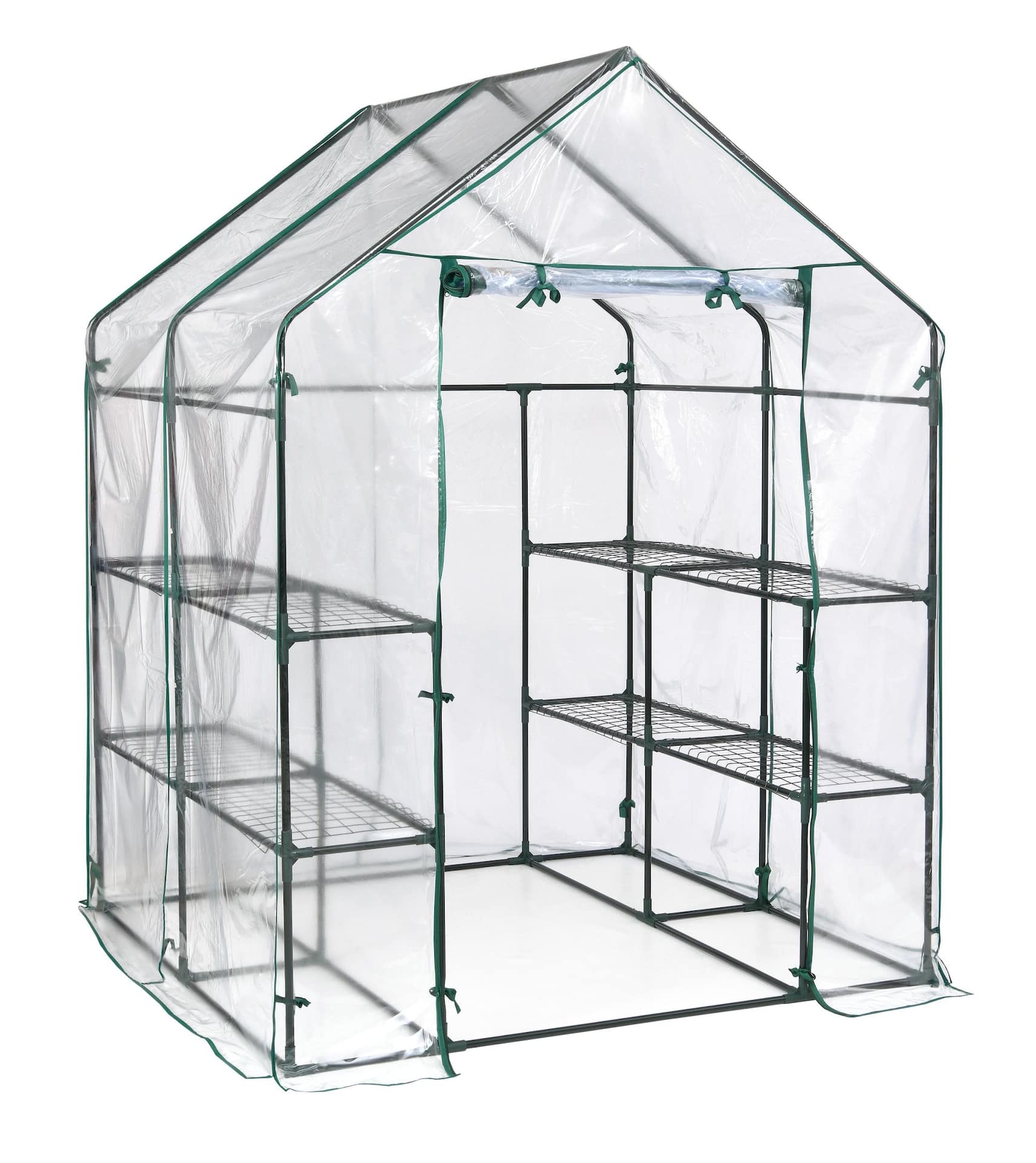 ShelterLogic GrowIt Outdoor Medium Portable Greenhouse with PVC Cover, x  5-ft, Green Canadian Tire