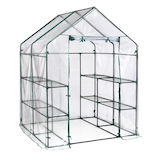 ShelterLogic GrowIt Outdoor Medium Portable Greenhouse with PVC Cover, 5 x 5-ft, Green Front_Three_Fourths_Angled_Right