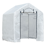 ShelterLogic GrowIt Outdoor/Backyard Portable Walk-in Greenhouse with Waterproof Cover, 6 x 4-ft Front_Three_Fourths_Angled_Right