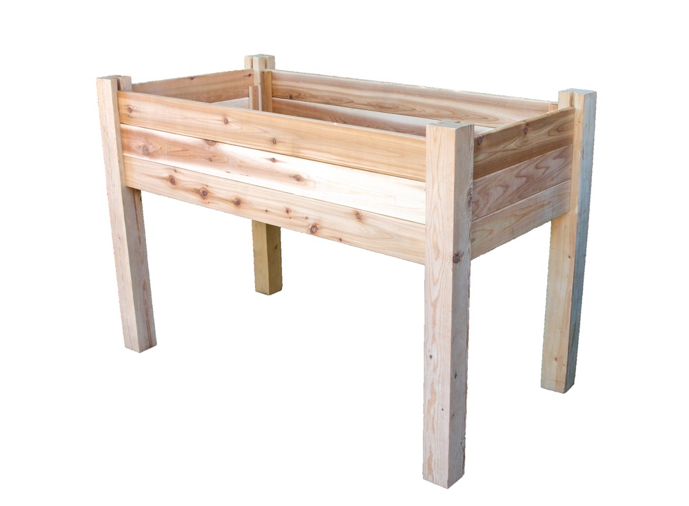 Adwood Cedar Raised Garden Bed Outdoor Patio Planter with Landscape Fabric Canadian Tire