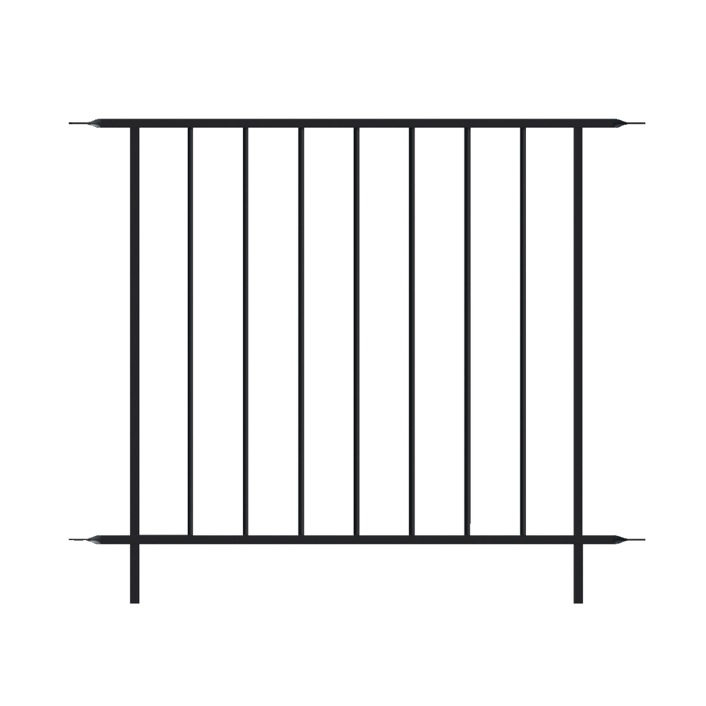 Panacea Outdoor Easy Install Decorative Euro Fence Steel Panel 36 X 30 