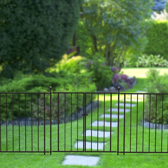 Panacea Outdoor EasyInstall Decorative Euro Fence Steel Panel 36 x 30