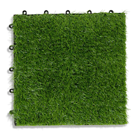Technoflex Artificial Grass Lay & Click Deck Tiles, 10-pk