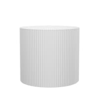 Modus Lifestyle Siena Textured Indoor Planter, White, 10-in Front_Elevated