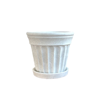 Modus Lifestyle The Venetian Outdoor Planter, White Front_Elevated