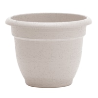 Bloem Ariana Self-Watering Planter, Round, 21.5-in W x 17-in H x 21.5-in D, Vanilla Bean Front_Elevated