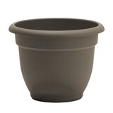 Bloem Ariana Self-Watering Planter, Round, Peppercorn, 8-in Front_Elevated