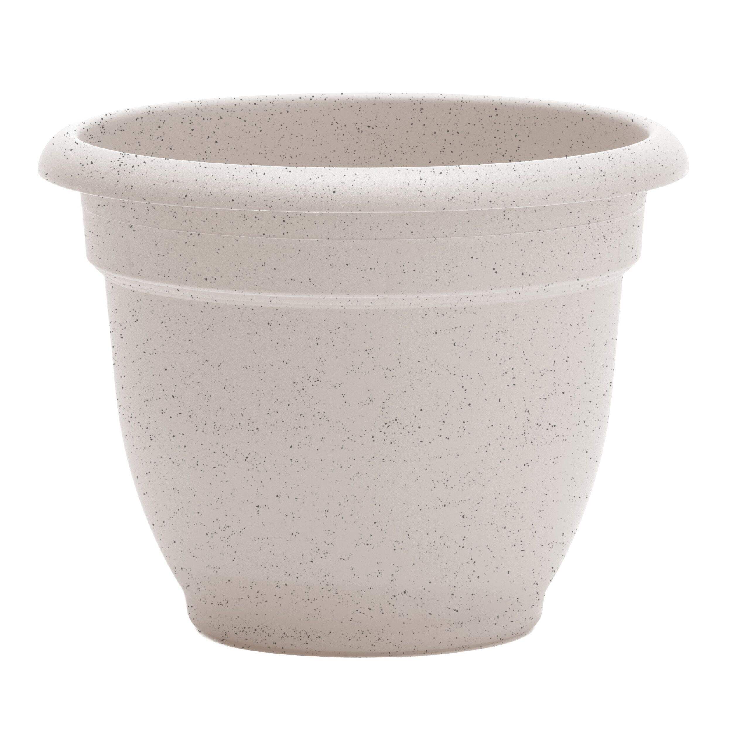 Bloem Ariana Self-Watering Planter, Round, Vanilla Bean, 8-in Front_Elevated