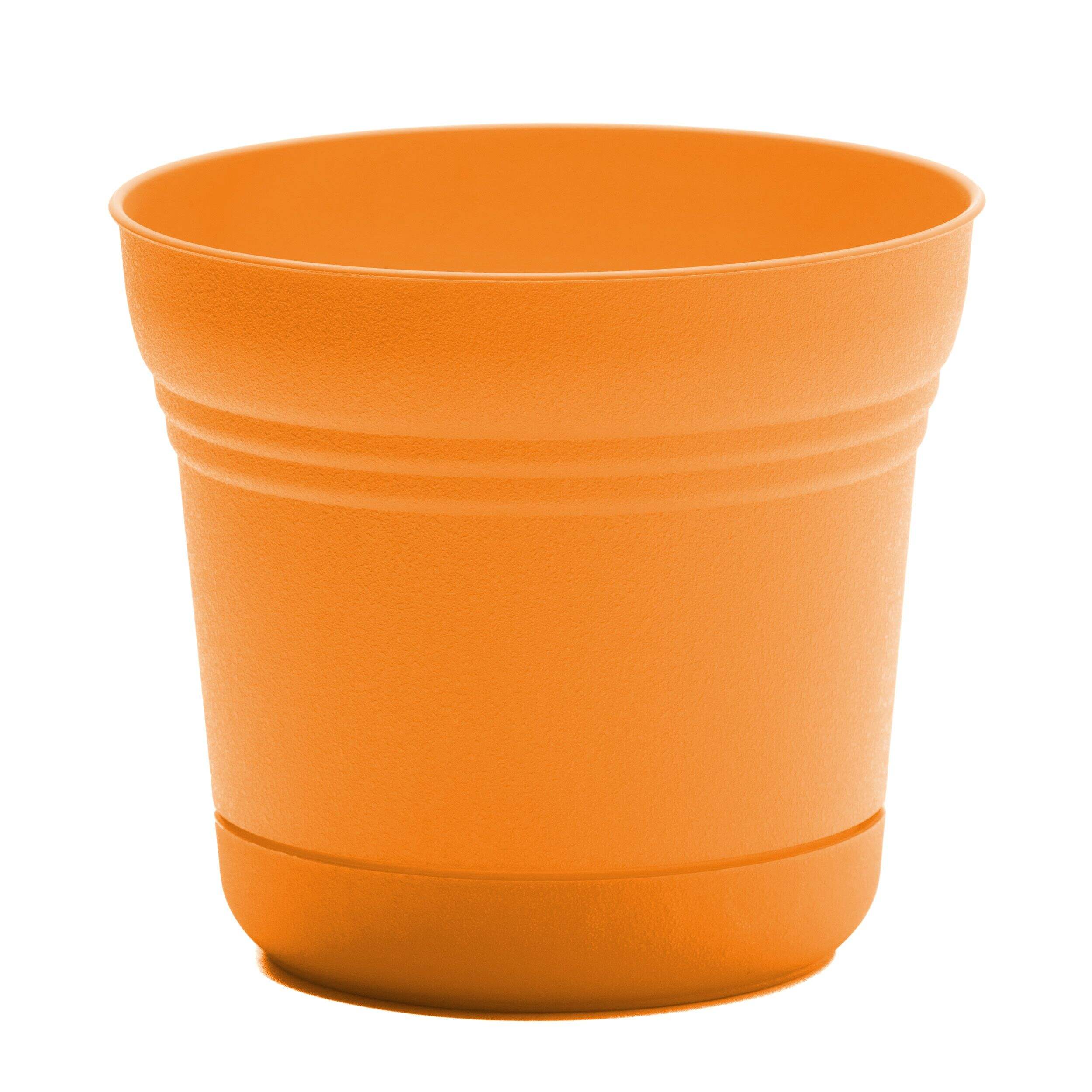 Bloem Saturn Planter with Saucer, Round, Resin, Mango, 5-in Front_Elevated
