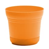 Bloem Saturn Planter with Saucer, Round, Resin, Mango, 7-in Front_Elevated