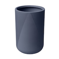 Garant Tall Gavin Planter, Weather-resistant, 14-in W x 22-in H x 14-in D, Navy Front_Elevated