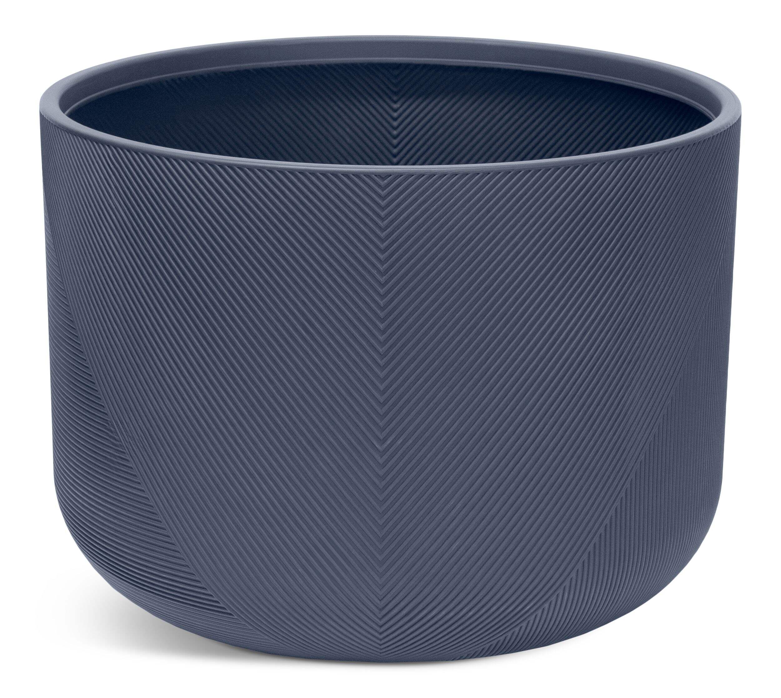Garant Short Gavin Planter, Indoor/Outdoor, 14-in W x 11-in H x 14-in D, Navy Front_Elevated