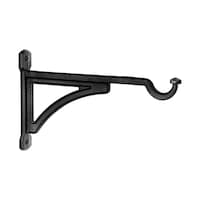 Panacea Industrial Cast Iron Single Hook/Bracket, Black, 10-in