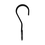 Panacea Vintage Flat Band Steel Ceiling Hook, Black, 6-in, 2-pc Front_Flat