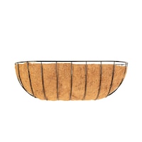 Jardinière Panacea de fenêtre et de terrasse Economy Grower, métal, noir, 24 po Front_Flat