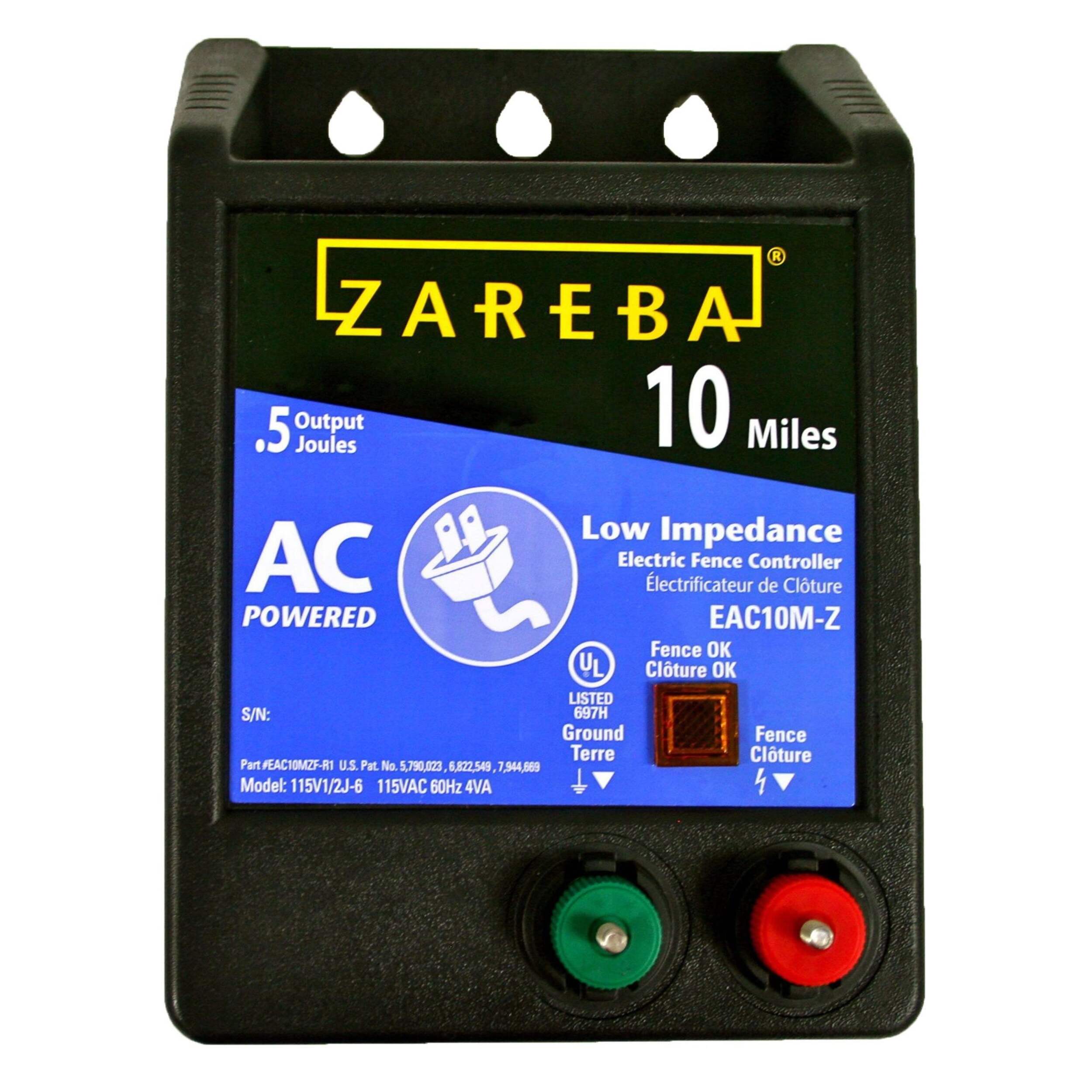 Zareba 16-km AC-Powered Low Impedance Fence Charger Front_Flat