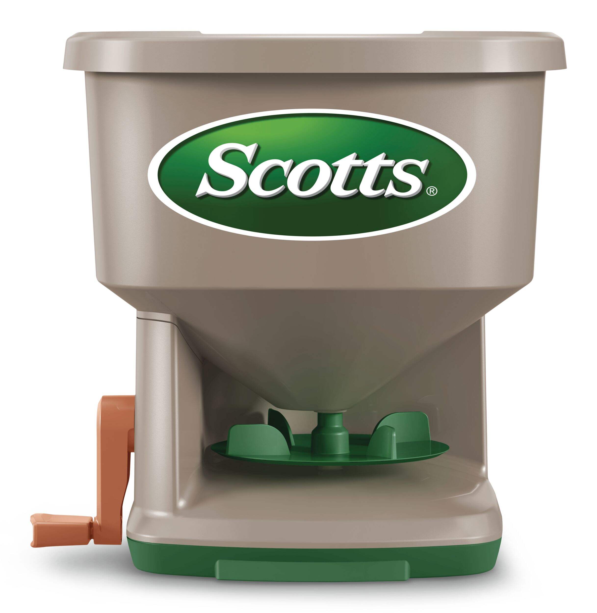 Scotts Whirl Year-Round Hand-Held Spreader, 1,500 sq. ft. Front_Flat