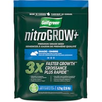 Golfgreen Nitrogrow+ Premium Nitrogen Enriched Shade Grass Seed with Fertilizer, 14-0-0, 1.2kg Front_Flat