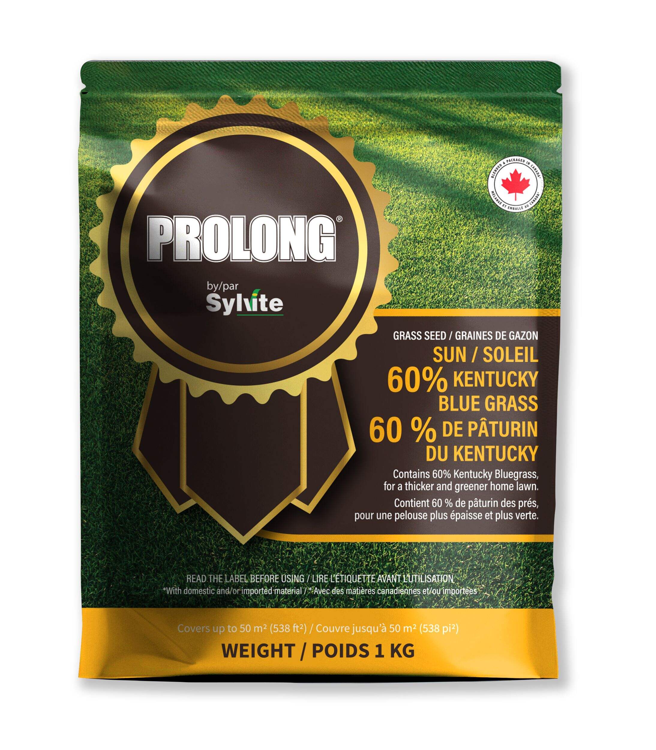 PROLONG Sun Kentucky Blue Grass Seed, All-Season, 1kg Front_Flat