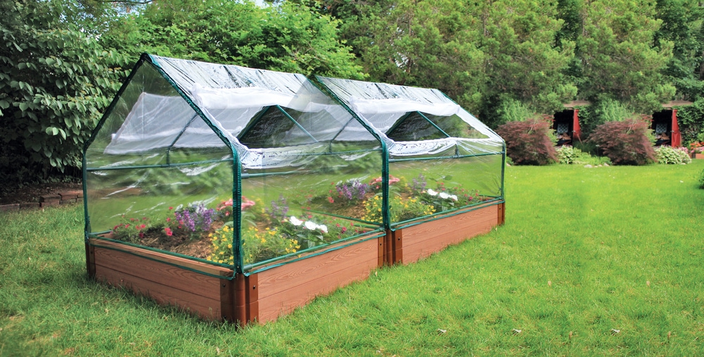 Outdoor PVC SoftSided Greenhouse Kit, Built in Vents, 48in x 48in x