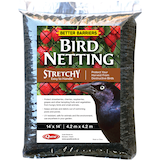 Quest Better Barriers Stretchy Mesh Bird Netting, Easy-To-Handle, 14-ft x 14-ft, Black Front_Flat