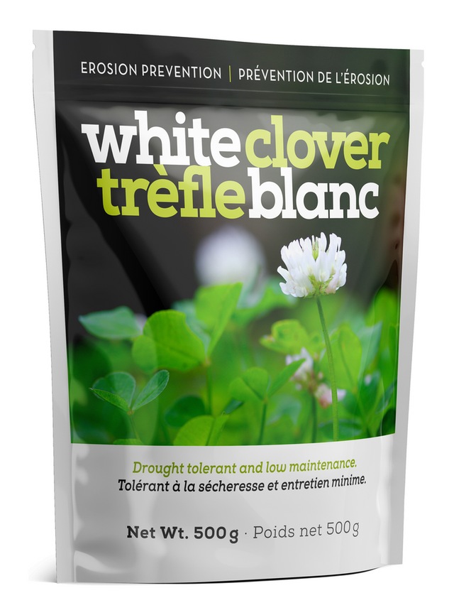White Clover Erosion Control Grass Seed, Water Saving, 500g Canadian