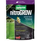 Golfgreen NitroGROW Sun & Shade Nitrogen-Enriched Grass Seed & Fertilizer Mix, 1-0-0, 4-kg Front_Flat