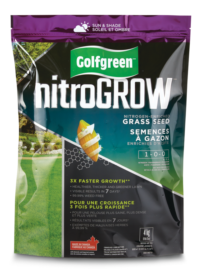 Golfgreen NitroGROW Sun & Shade Nitrogen-Enriched Grass Seed ...