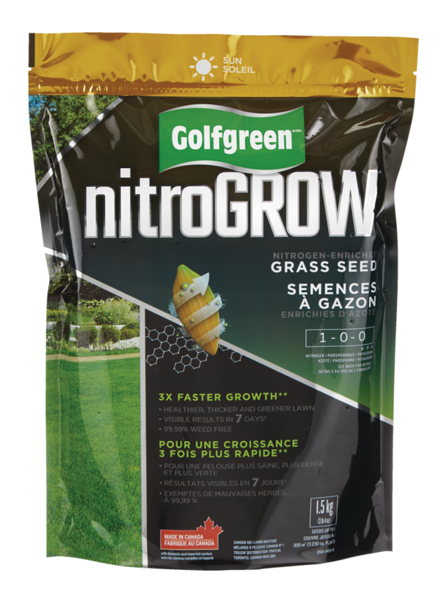 Golfgreen NitroGROW Sun Nitrogen-Enriched Grass Seed & Fertilizer Mix ...