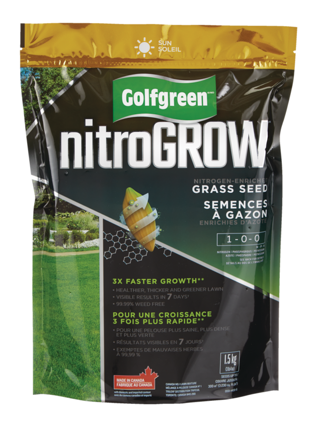 Golfgreen NitroGROW Sun Nitrogen-Enriched Grass Seed & Fertilizer Mix ...