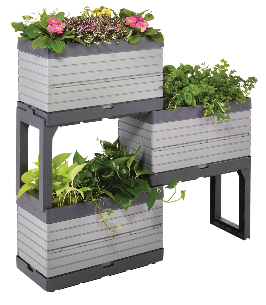 Ensemble de jardinière modulaire surélevée pour l’intérieur et l