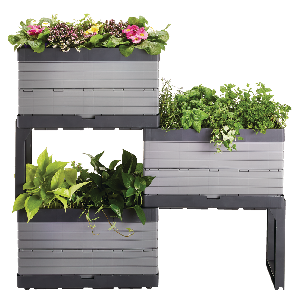 Ensemble de jardinière modulaire surélevée pour l’intérieur et l