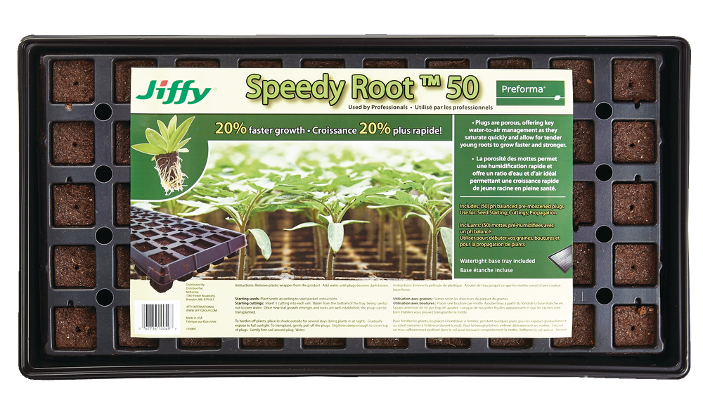 Jiffy Speedy Root 50Cells pH Balanced Seed Starting Tray Canadian Tire