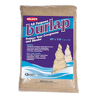 Quest Burlap Tree & Shrub/Plant Protection Cover, 3-ft x 10-ft, Brown Front_Flat