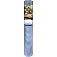 Quest Better Barriers Plastic Rigid Utility Mesh, Hardware Cloth, 3 x15-ft (0.9 x 4.5 m), Silver