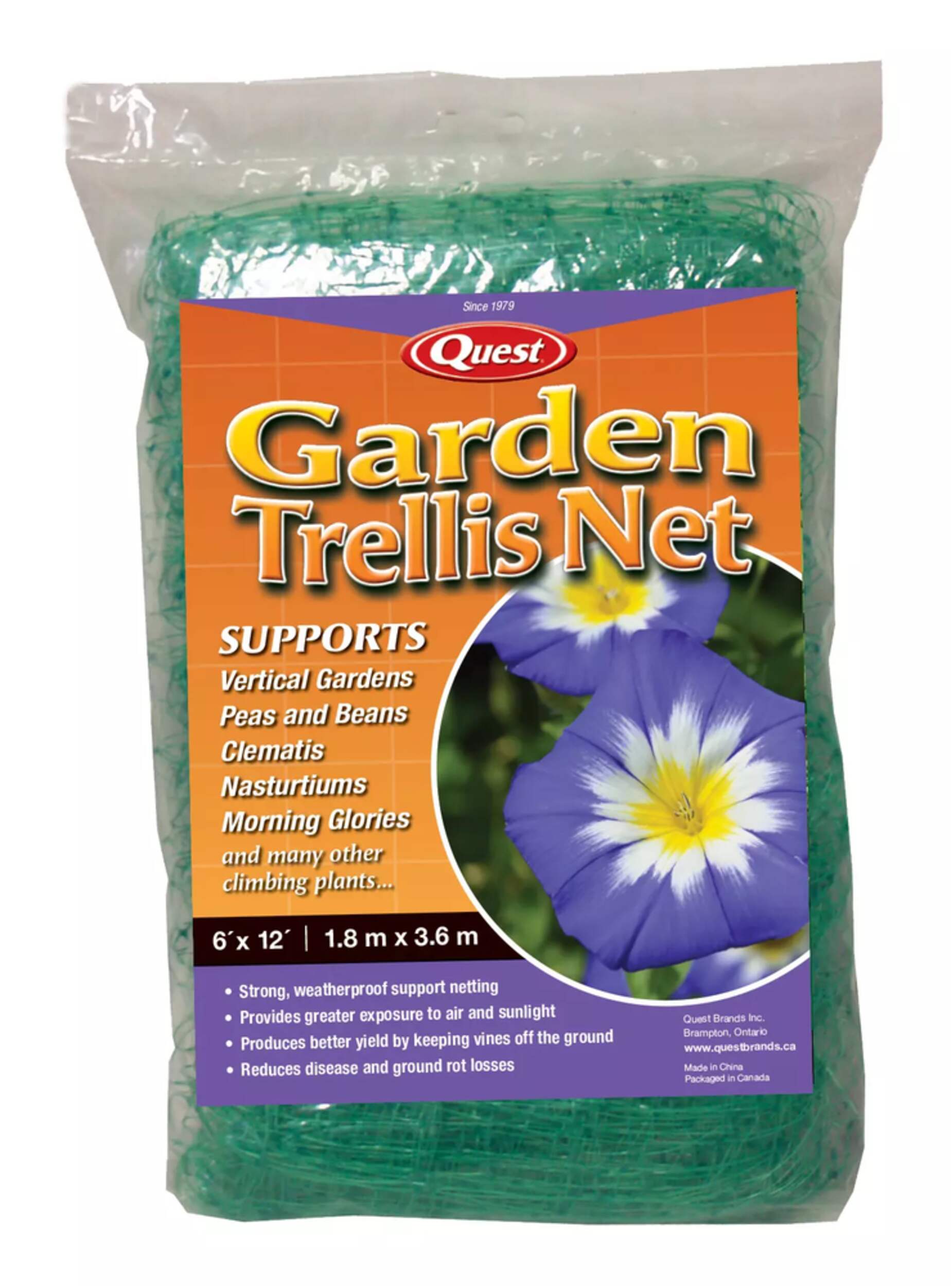 Quest Select Plastic Garden Mesh Net, Weatherproof, 6ft x 12ft